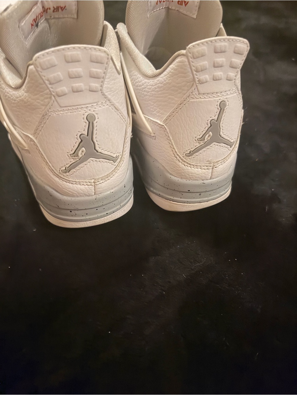 Jordan Kids White/Gray Retro Basketball Sneakers